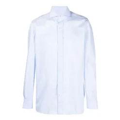 Hellblaues Twill-Hemd