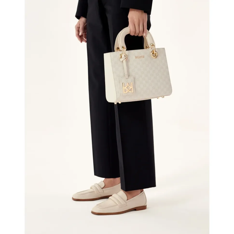 Helle Ledermuster-Tasche