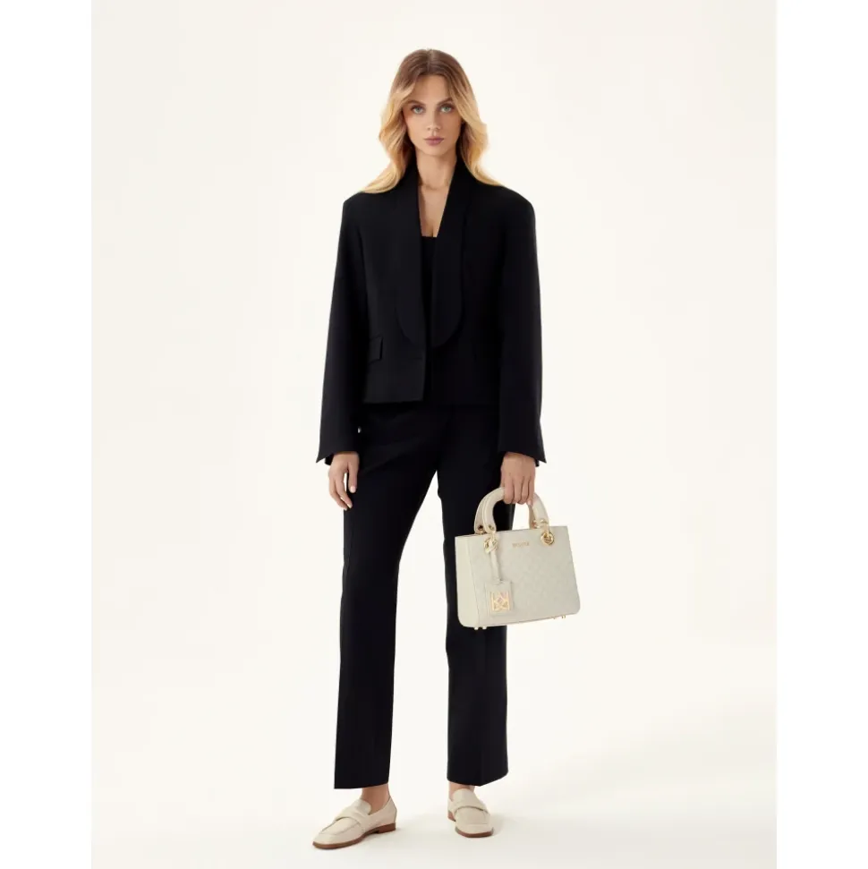 Helle Ledermuster-Tasche