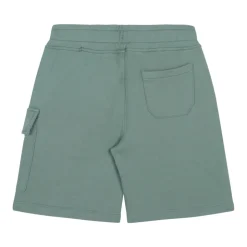 Hellgrüne Track Shorts mit Linsendetail