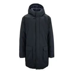 Herren Automatische Knopf Parka mit Reißverschluss