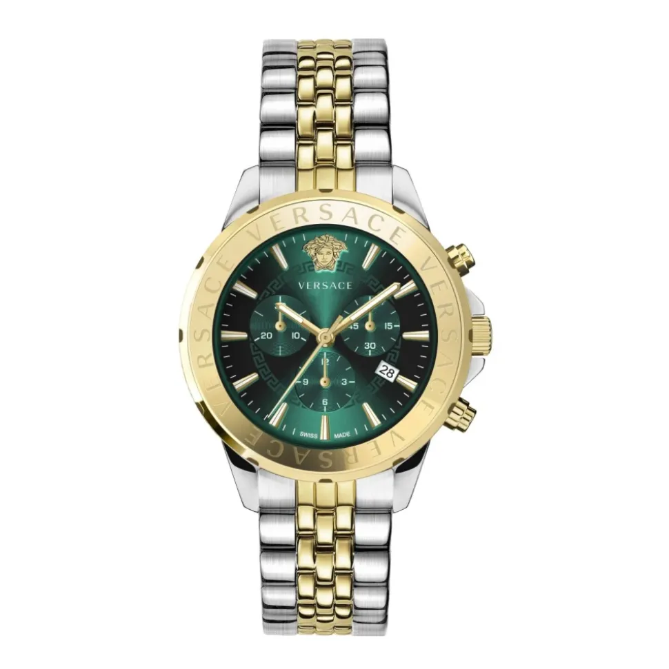 Herren Chronograph Signature Uhr Grün