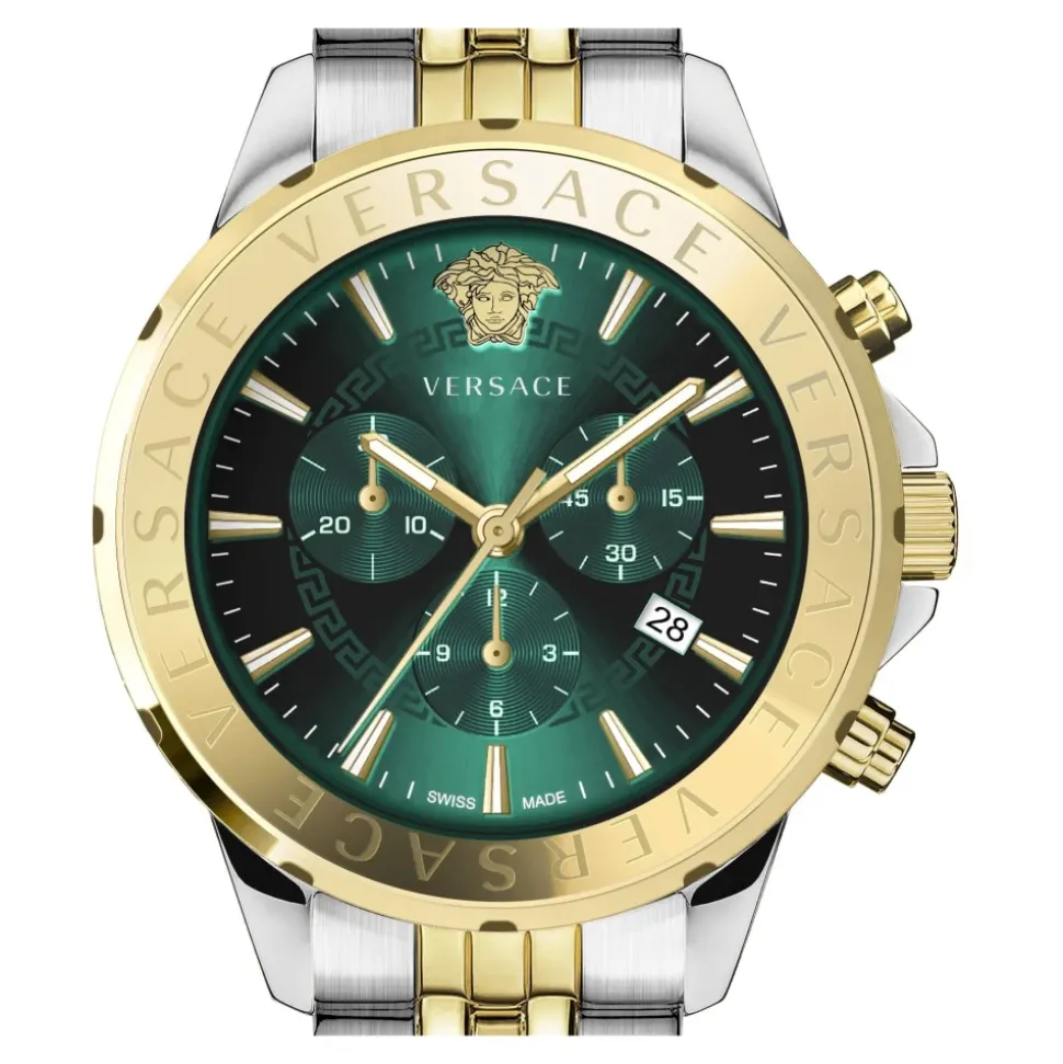 Herren Chronograph Signature Uhr Grün
