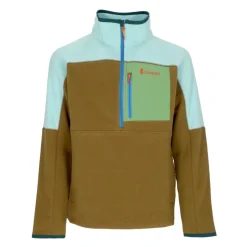 Herren Half-zip Fleece Jacke Sea Glass