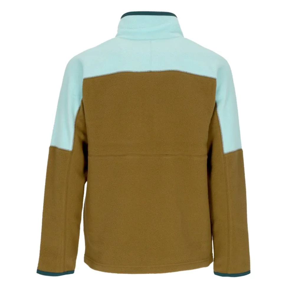 Herren Half-zip Fleece Jacke Sea Glass