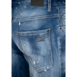 Herren Knopf Jeans