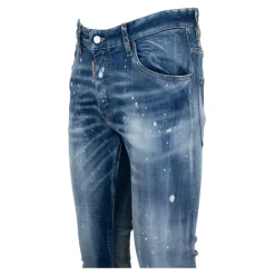 Herren Knopf Jeans