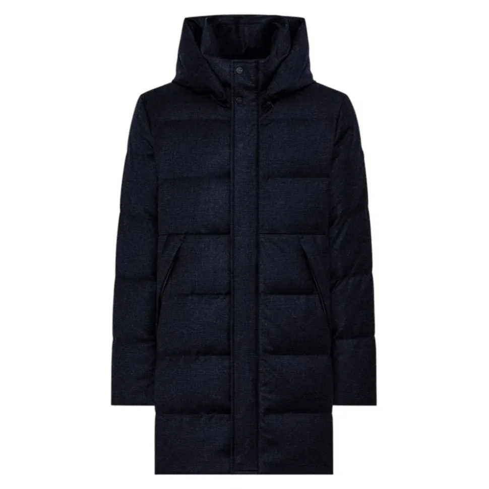 Herren Langer Wollmantel