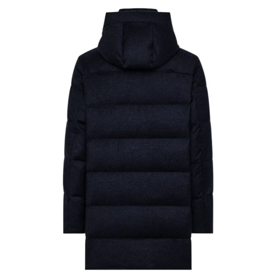 Herren Langer Wollmantel
