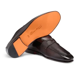 Herren Leder Carlo Slipper