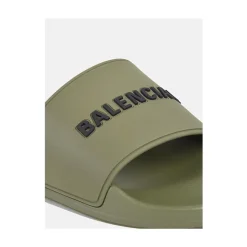 Herren Sandalen in Khaki mit 3D-Logo
