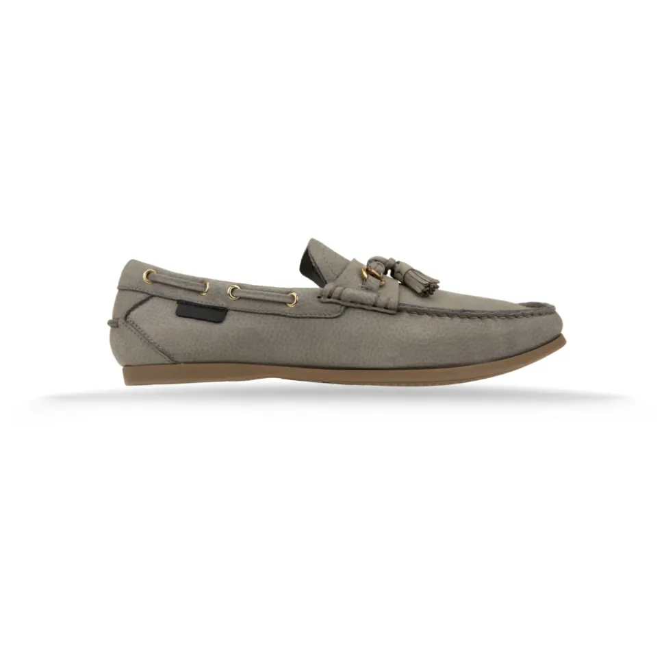 Herren Slip-On Loafers mit Fransen Leder