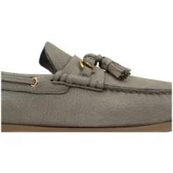 Herren Slip-On Loafers mit Fransen Leder
