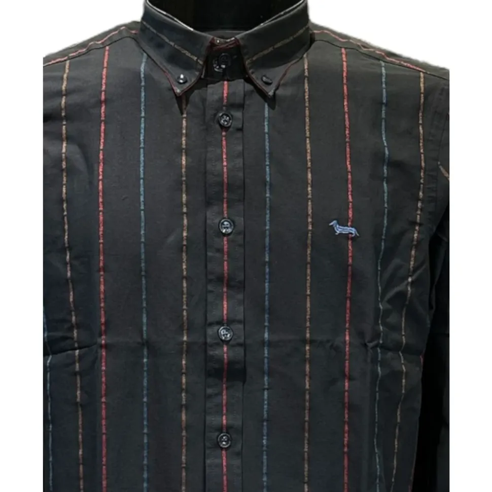 Herrenhemd mit All-Over-Multicolor-Logo - XXL