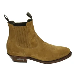 Herrenstiefel aus cognacfarbenem Leder