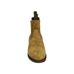 Herrenstiefel aus cognacfarbenem Leder