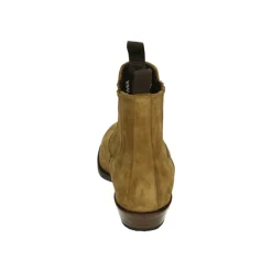 Herrenstiefel aus cognacfarbenem Leder