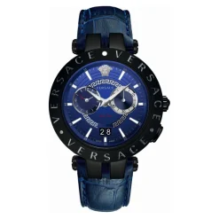 Herrenuhr V-Race Dual-Time Blau