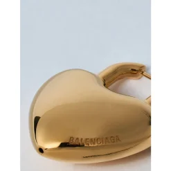 Herz Design Goldfarbene Ohrringe Set