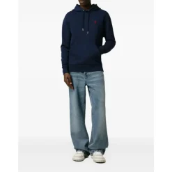 Herz Freund Hoodie Marineblau