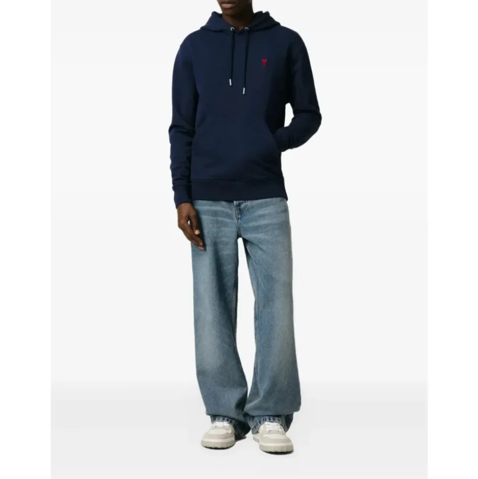 Herz Freund Hoodie Marineblau