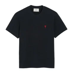 Herz Logo Schwarzes T-Shirt