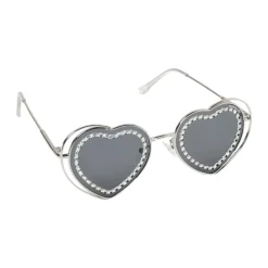 Herzförmige Sonnenbrille mit Strass Kinder