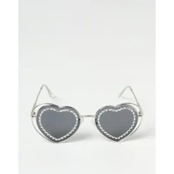 Herzförmige Sonnenbrille mit Strass Kinder