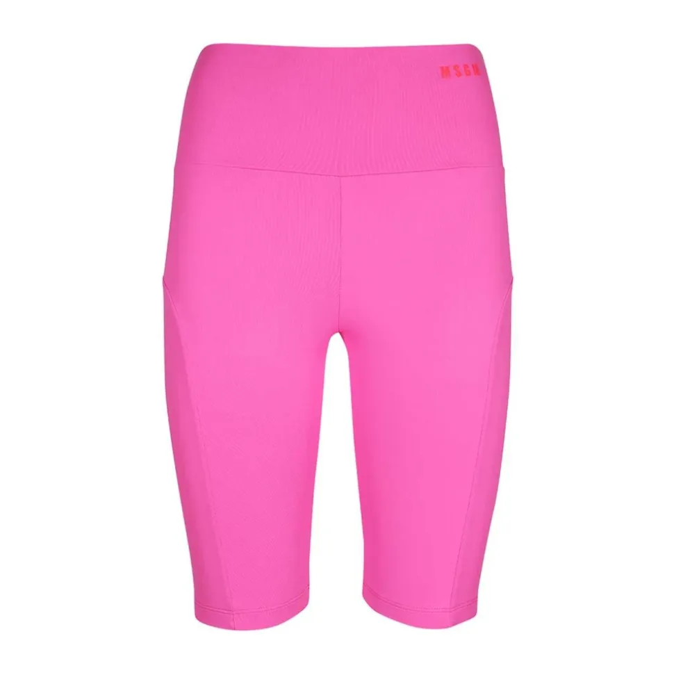High Waist Logo Print Shorts