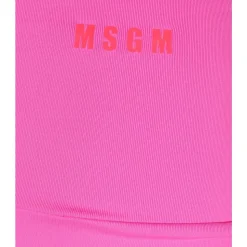 High Waist Logo Print Shorts
