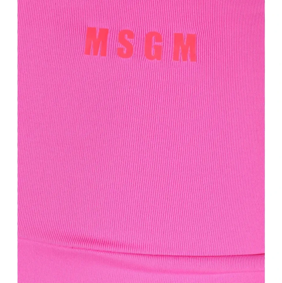 High Waist Logo Print Shorts