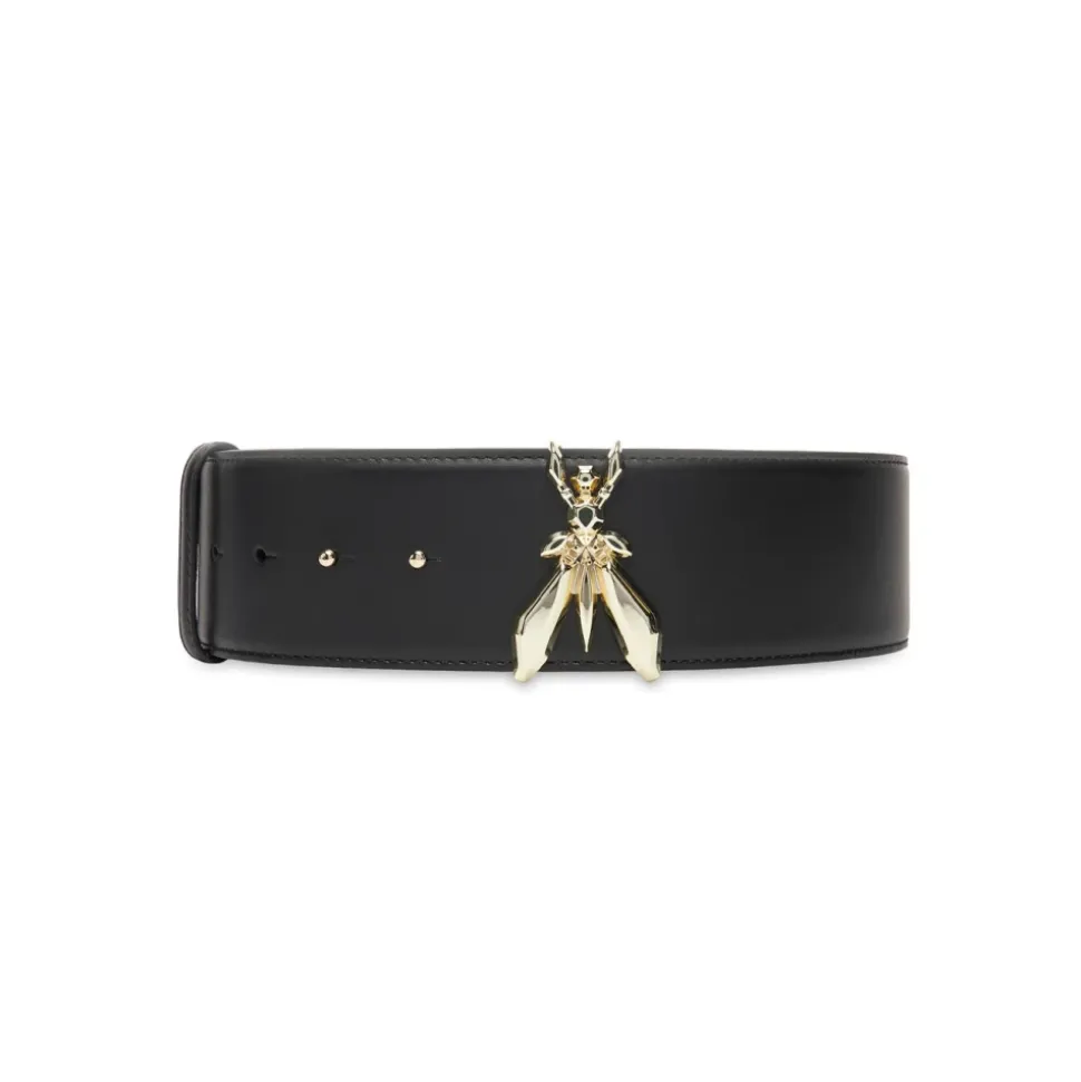 High-waisted Ledergürtel