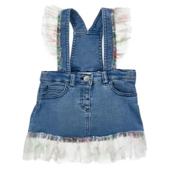 Himmelblaue Newborn Mädchen Latzhose