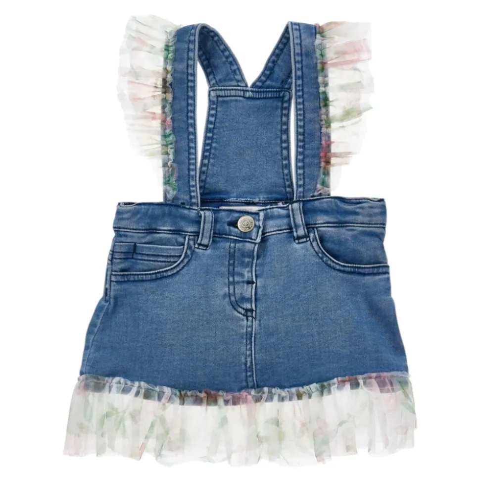 Himmelblaue Newborn Mädchen Latzhose