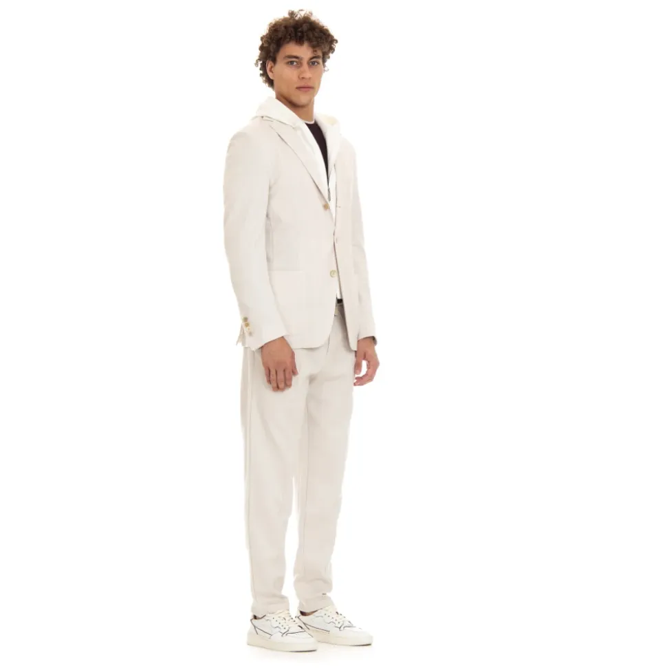 Horn Button Jacke mit abnehmbarem Davantino