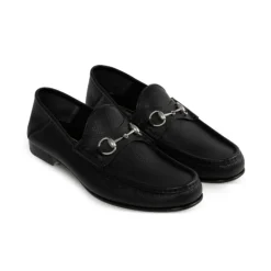 Horsebit Loafer mit niedrigem Absatz