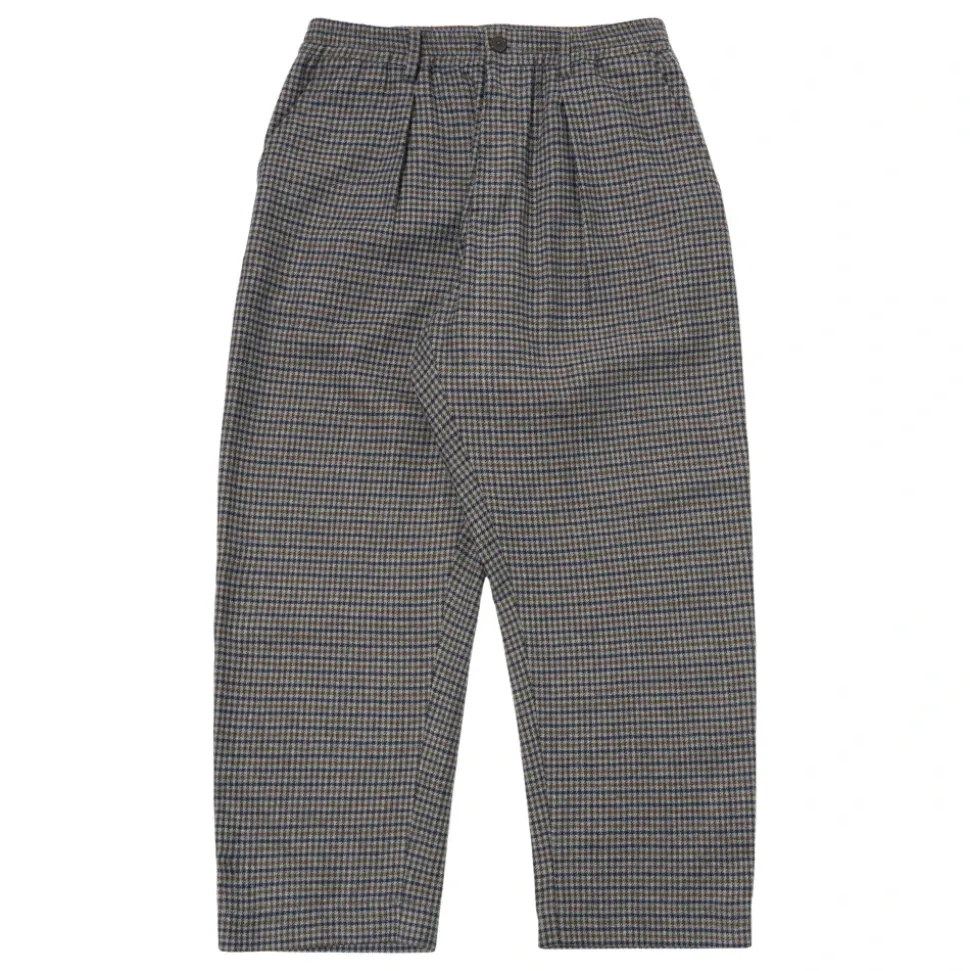Houndstooth Wool Oxford Pant