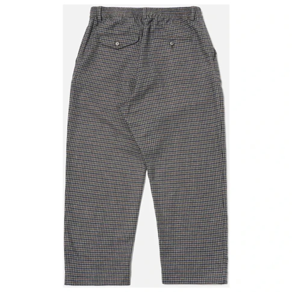 Houndstooth Wool Oxford Pant