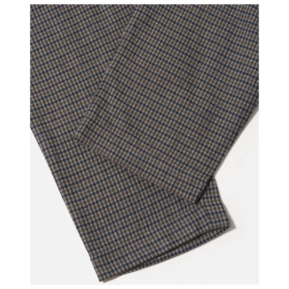 Houndstooth Wool Oxford Pant