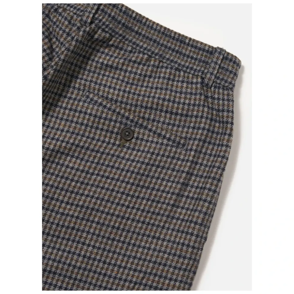 Houndstooth Wool Oxford Pant