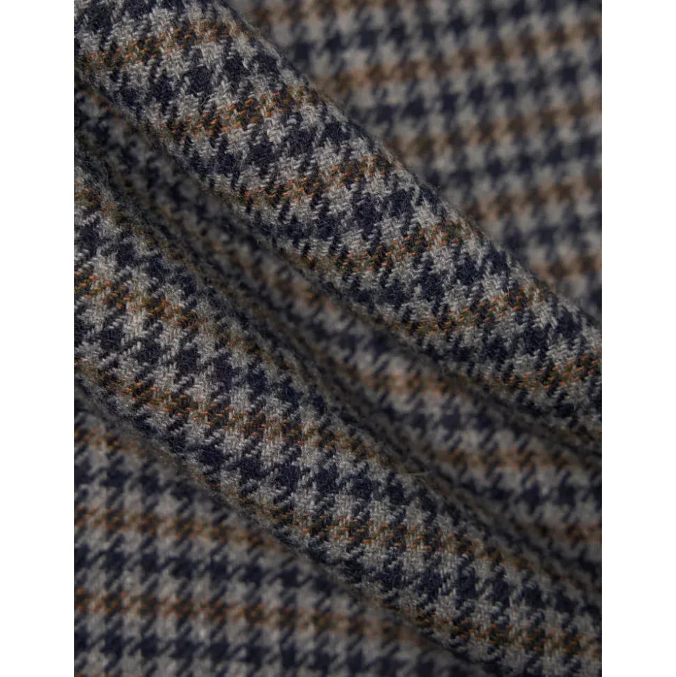 Houndstooth Wool Oxford Pant