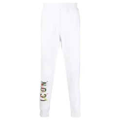 Icon Print Weiße Sweatpants