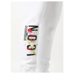 Icon Print Weiße Sweatpants
