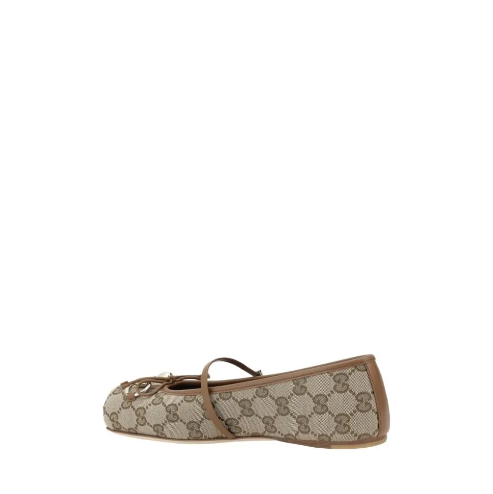Ikonische GG Ballerinas mit Schleifendetail