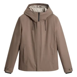 3-in-1 Polyester Twill Jacke Beige