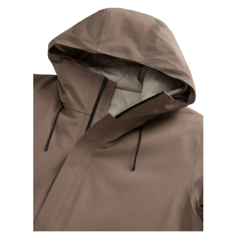 3-in-1 Polyester Twill Jacke Beige