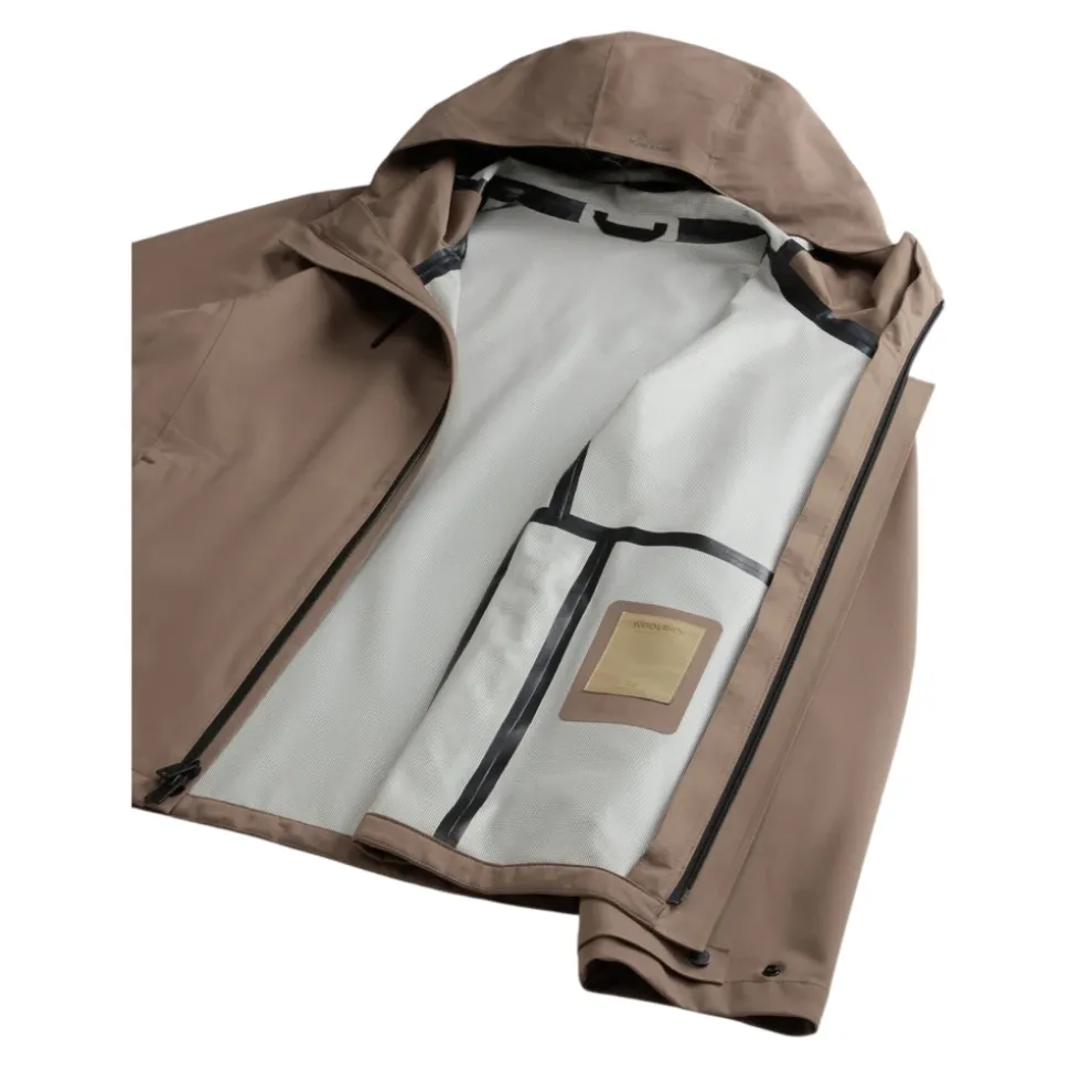 3-in-1 Polyester Twill Jacke Beige