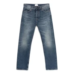 Indigo Blaue Straight Jeans