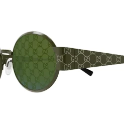 Innovative ovale Sonnenbrille mit GG-Motiv