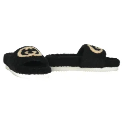 Interlocking G Merino Wool Slide